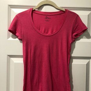 4Paix Pink Scoop Neck Short Sleeve Tee
